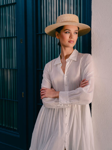 Iliana Short Shirt Dress Off-White