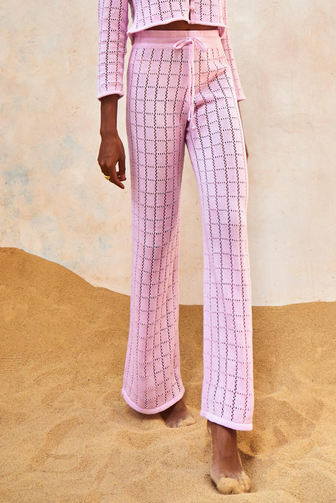 Malika Knit Pants Pink