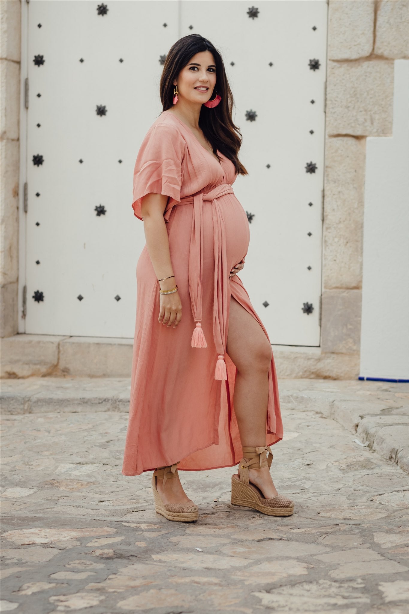 Ani V-Neck Maxi Dress Maternity