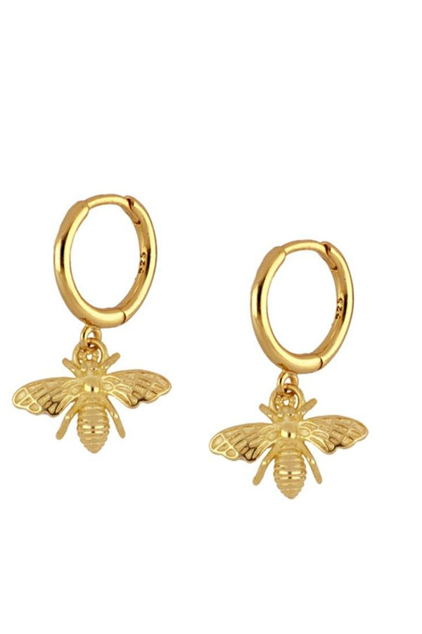 Bee Hoops Earrings | Black Book Fashion