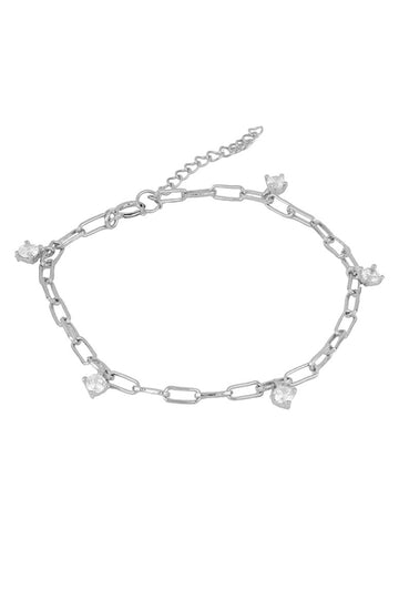 Zirconia Chain Bracelet | Black Book Fashion